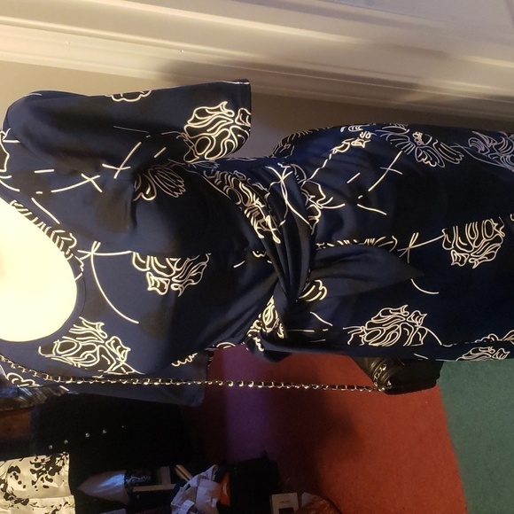 Tiffany and Gray Womans Dress Midi Sz sm - Picture 3 of 6